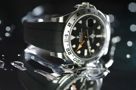 rubber b rolex explorer|rolex watches with rubber strap.